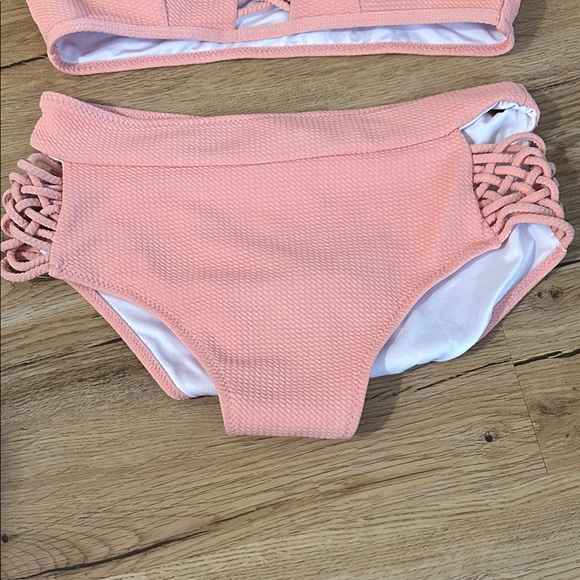 Cupshe Coral Bikini with Lace-Up Detail - Picture 2 of 7